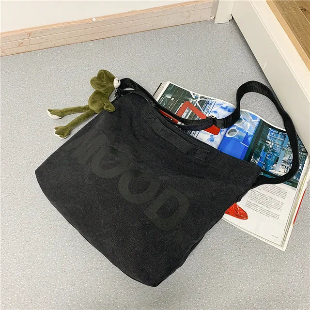 Female Art Vintage Big Shoulder Satchel Harajuku Hip Hop Messenger Bag