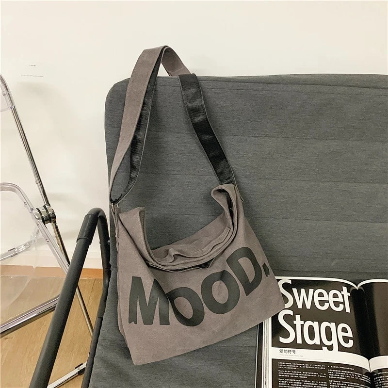 Female Art Vintage Big Shoulder Satchel Harajuku Hip Hop Messenger Bag