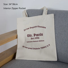 Female Canvas Shoulder Bag Eco Cotton Linen Shopper Bags Handbag Tote
