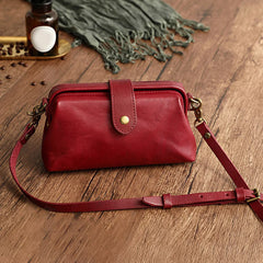 Vintage Style Leather Shoulder Bag Clutch Crossbody Travel Handbag