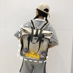 Female Big Ita Bag Backpack Ducks Display Layer School-Bag Women Backpack