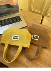 Women's Corduroy Eco Bag Handbag Shopper Autumn Winter Bag