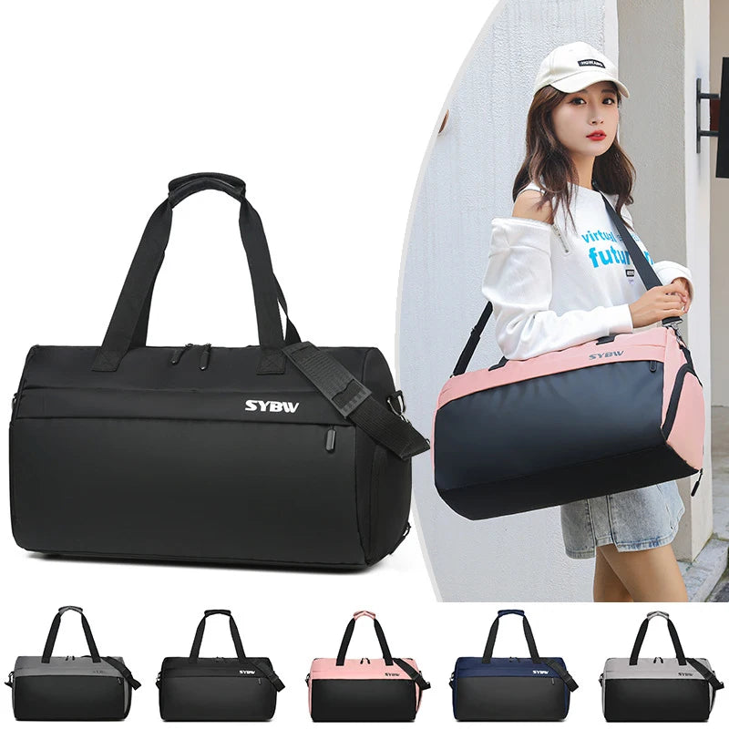 Women's Dry/Wet Separation Casual Duffle Bag Weekend Travel Handbag