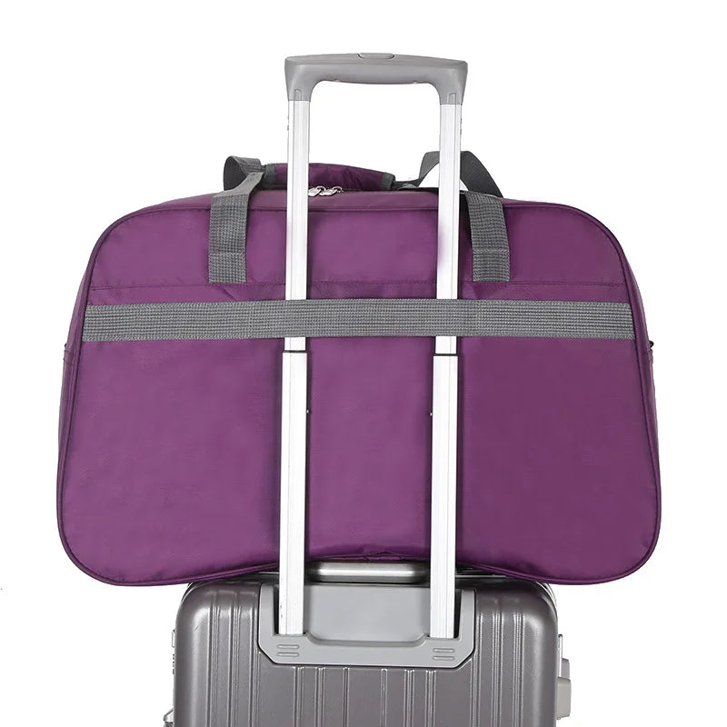 Women's Large Capacity Duffle Bag Shoulder Messenger Luggage