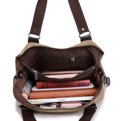 Graffiti Canvas Women's Tote Large Shoulder Bag Vintage Handbag
