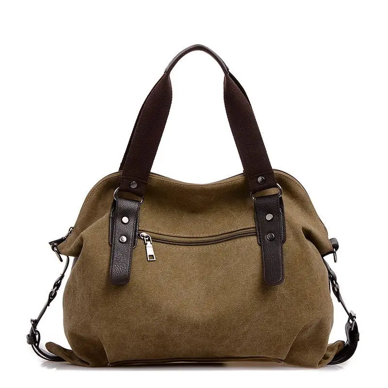 Graffiti Canvas Women's Tote Large Shoulder Bag Vintage Handbag