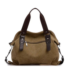 Graffiti Canvas Women's Tote Large Shoulder Bag Vintage Handbag