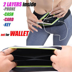 Women's Hidden Waist Bag Lightweight Sport Phone Belt Bag Waterproof