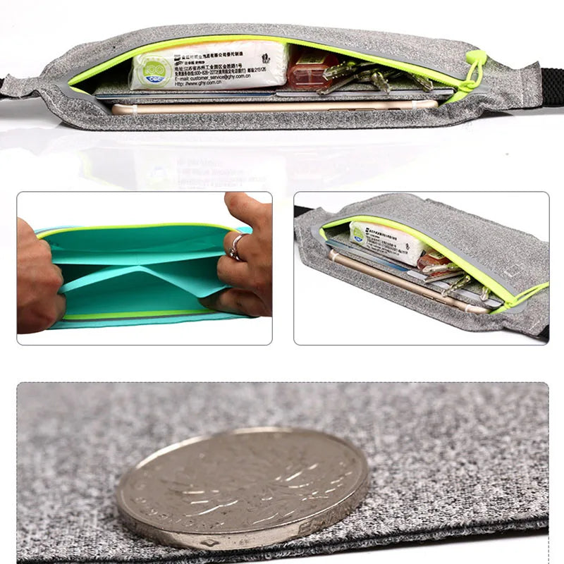 Women's Hidden Waist Bag Lightweight Sport Phone Belt Bag Waterproof