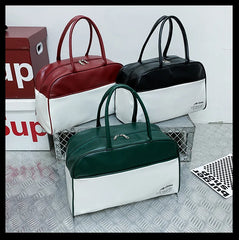 Women's PU Leather Travel Bag Vintage Luggage Casual Tote