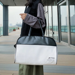 Women's PU Leather Travel Bag Vintage Luggage Casual Tote