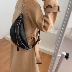 Female Waist Crossbody Purse Phone Bag Belt Bag Bag Travel Pouch Leather Chest
