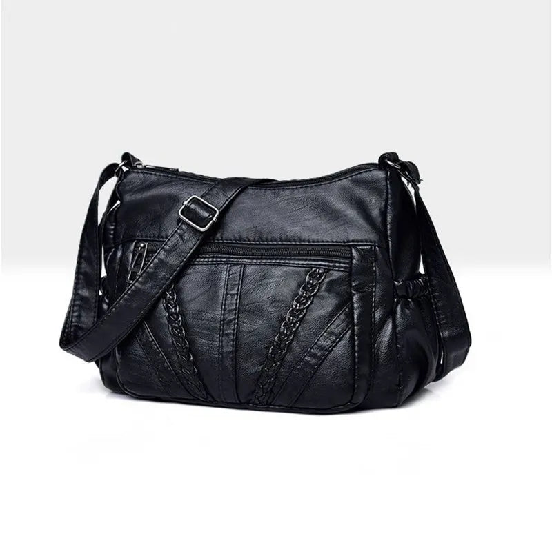 Soft PU Leather Shoulder Bag Hobo Messenger Feminina Women Bolsos Sac A Main