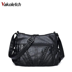 Soft PU Leather Shoulder Bag Hobo Messenger Feminina Women Bolsos Sac A Main