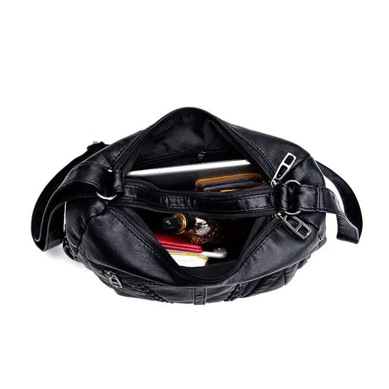 Soft PU Leather Shoulder Bag Hobo Messenger Feminina Women Bolsos Sac A Main