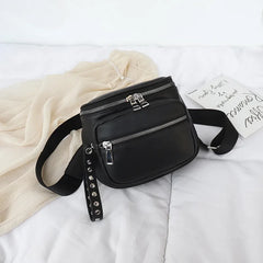 Women Handbag Multi-Pocket Tote Retro Rivets Crossbody Bag