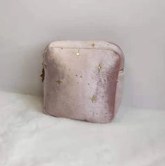 Velvet Small Portable Storage Bag Large Capacity Travel Cosmetic Bag