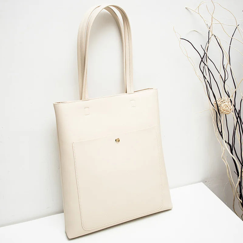 Women's Large Capacity Shoulder Bag Tote Shopper Bags PU Leather Messenger Bag