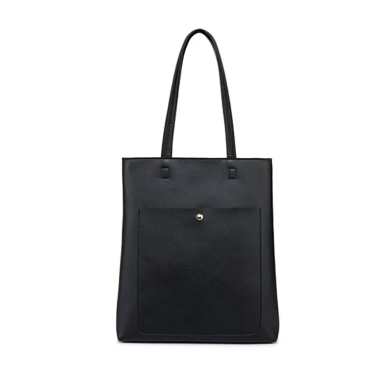 Women's Large Capacity Shoulder Bag Tote Shopper Bags PU Leather Messenger Bag