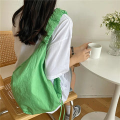 Women's Nylon Dumpling Bag Large Shoulder Handbag