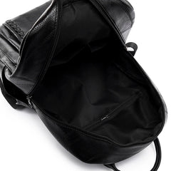 High Soft Leather Book Bags For Teenage Girls Travel Backpack