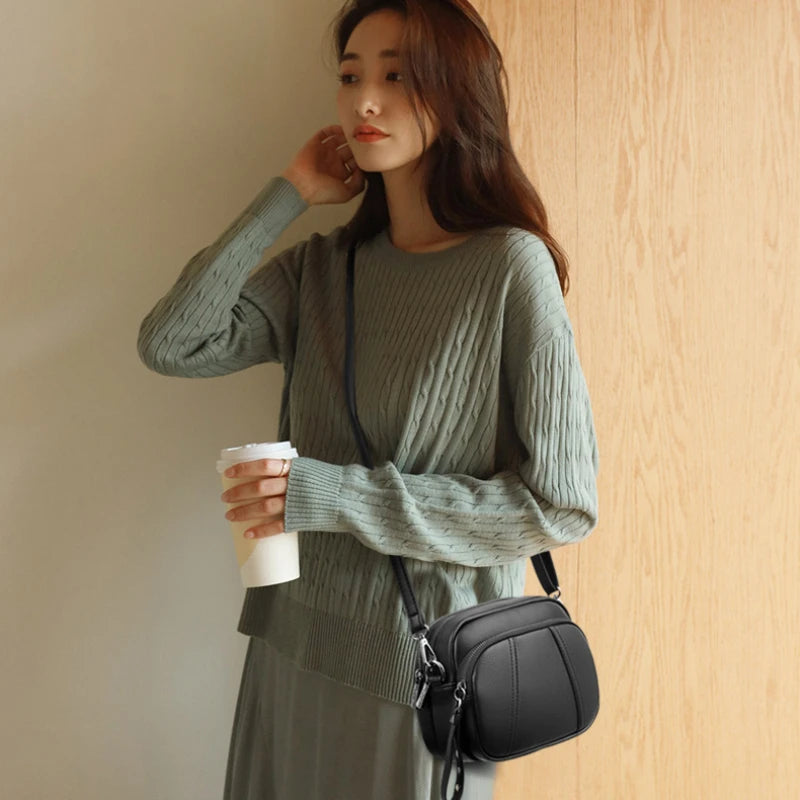 Women's Soft Leather Crossbody Shoulder Bags