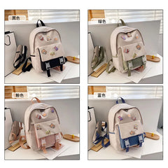 Female High School College Student Schoolbag Student Rucksack