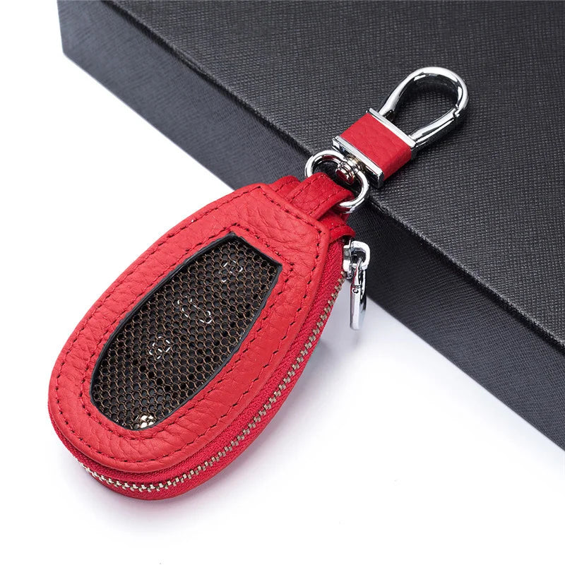Leather Key Wallet Car Key Holders Housekeeper Multifunctional Keychain Purse Ba