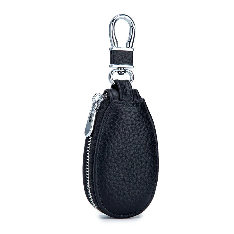 Leather Key Wallet Car Key Holders Housekeeper Multifunctional Keychain Purse Ba