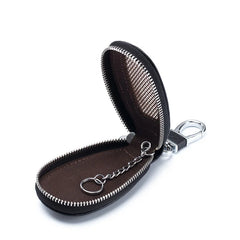Leather Key Wallet Car Key Holders Housekeeper Multifunctional Keychain Purse Ba