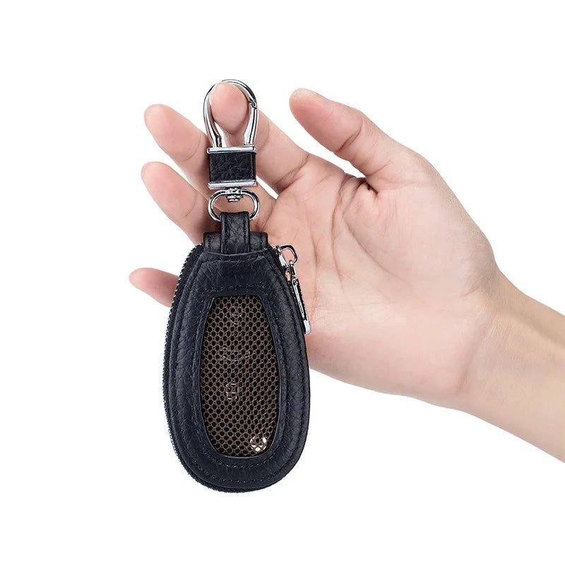 Leather Key Wallet Car Key Holders Housekeeper Multifunctional Keychain Purse Ba