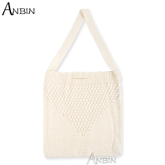 Female Knitting Wool Handbag Large Capacity Messenger Bag
