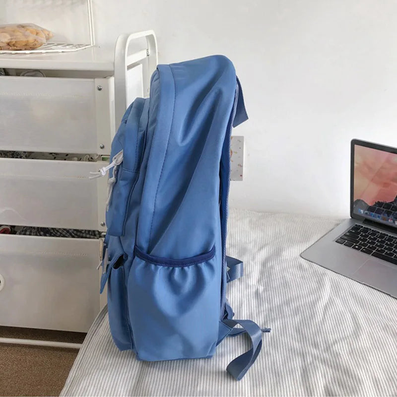 Female High Capacity School Bag Nylon Backpack Outdoor Travel Bagpack