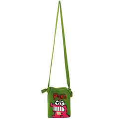 Female Ins Cartoon Pouch Bag Women Casual Knitted Small Smartph