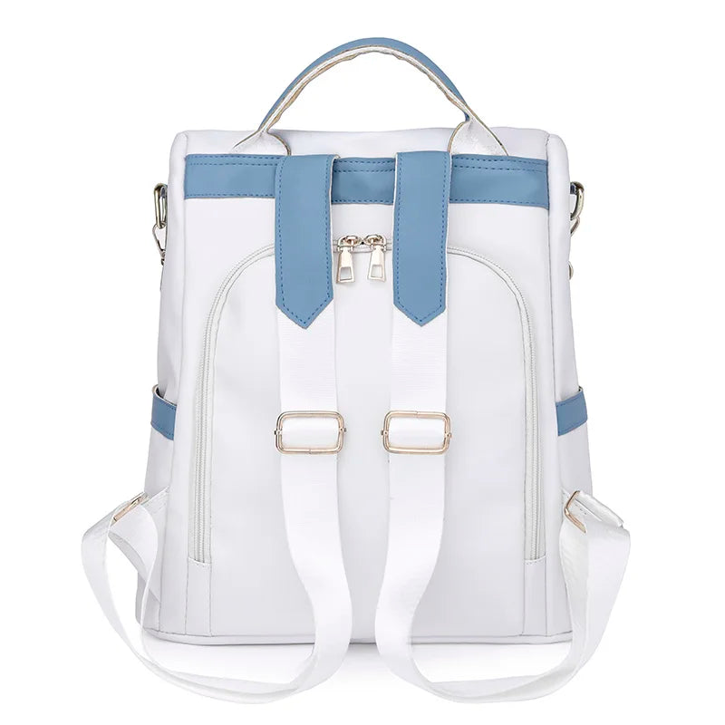 Women Leather Backpack Soft Touch Multi-Function Small Backpack