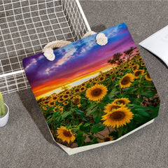 Floral Shoulder Bag Casual Tote High Capacity Handbags For Women