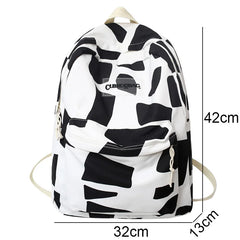 Female Laptop Graffiti Print Student Bag Girl Travel Book Backpack Women School