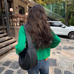 Women Large Capacity Hobo Bag Casual Shoulder Crossbody Wide Strap
