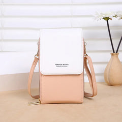 Women's Leather Crossbody Phone Bag Multifunction Purse