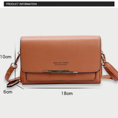 Long Coin Shoulder Wallet for Women Mini Money Bags