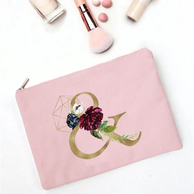 Female Print Clutches Bag Makeup Bag Mark Women's Cosmetic Organizer Cometic Bag