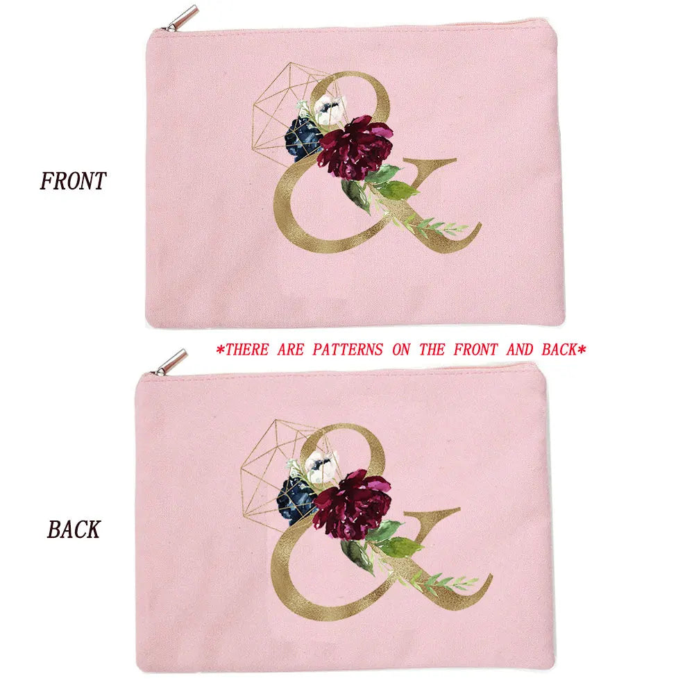 Female Print Clutches Bag Makeup Bag Mark Women's Cosmetic Organizer Cometic Bag