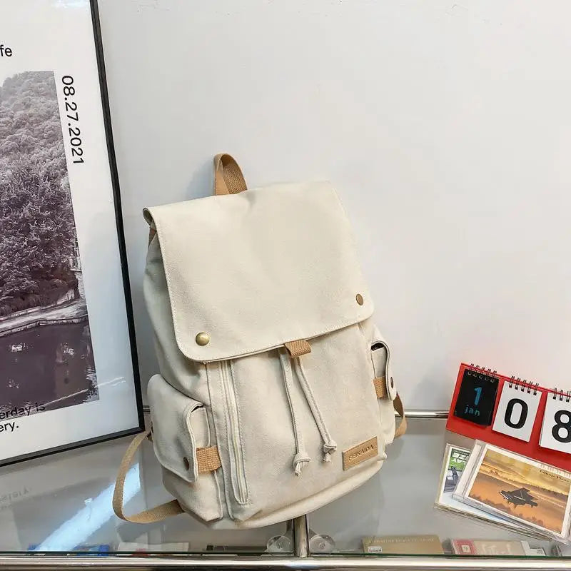 Travel Canvas Bag College Backpack School Laptop Women Backpack