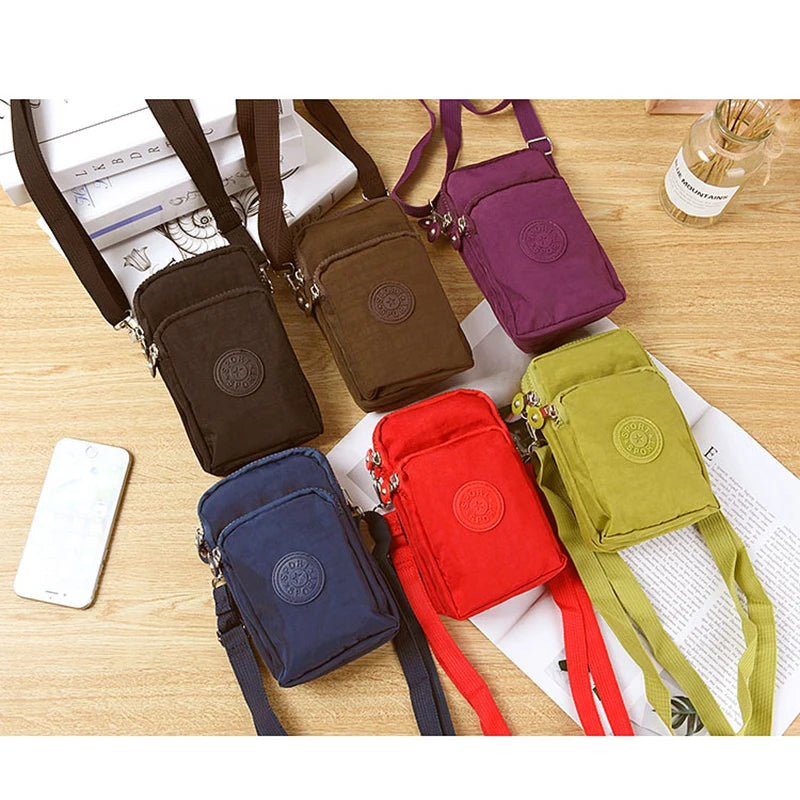 Nylon Crossbody Bag Women Messenger Purse Small Shoulder Bags Lady Wallet