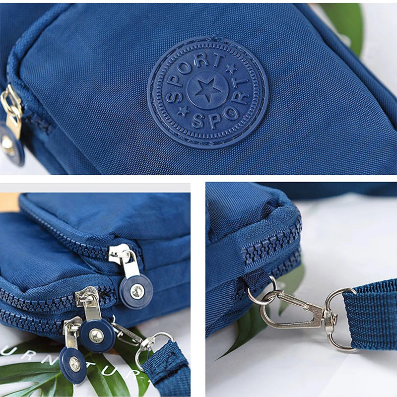 Nylon Crossbody Bag Women Messenger Purse Small Shoulder Bags Lady Wallet
