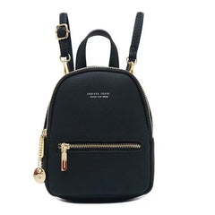Mini PU Leather Travel Backpack