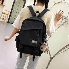 Female Nylon Backpack School Bags Women Teenger Girl School Bags