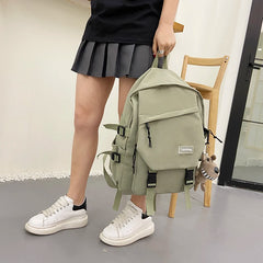 Female Nylon Backpack School Bags Women Teenger Girl School Bags