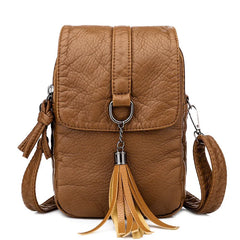 Women's Retro Cross-body Bag Soft Leather Single Shoulder Bag