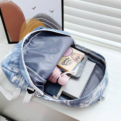Nylon Backpack Casual Women Shoulder Bag for Teenage Girl